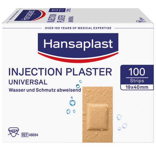 HANSAPLAST Universal Injekt.Pfl.Strips waterres.  100 St  Pflaster