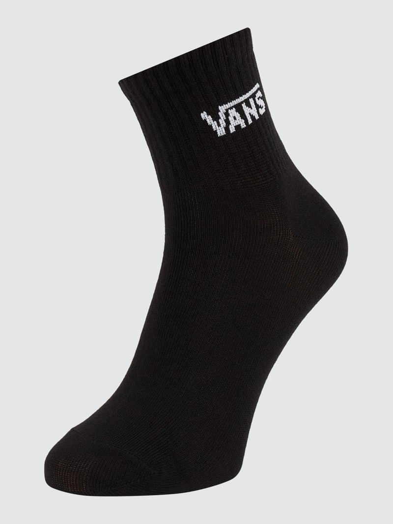 Sneakersocken mit Stretch-Anteil in schwarz