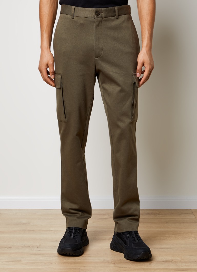 Pantaloni cargo Moncler Slim Fit cu buzunare cu clapă