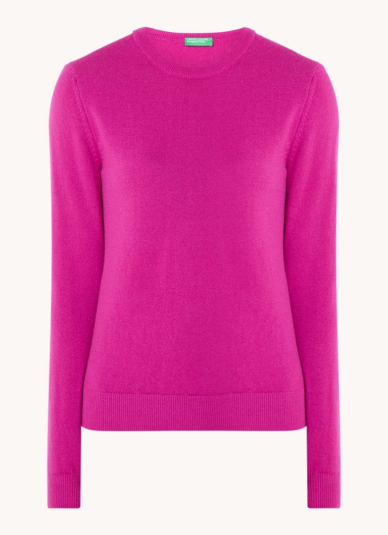 Maglione Benetton in lana merino a maglia fine