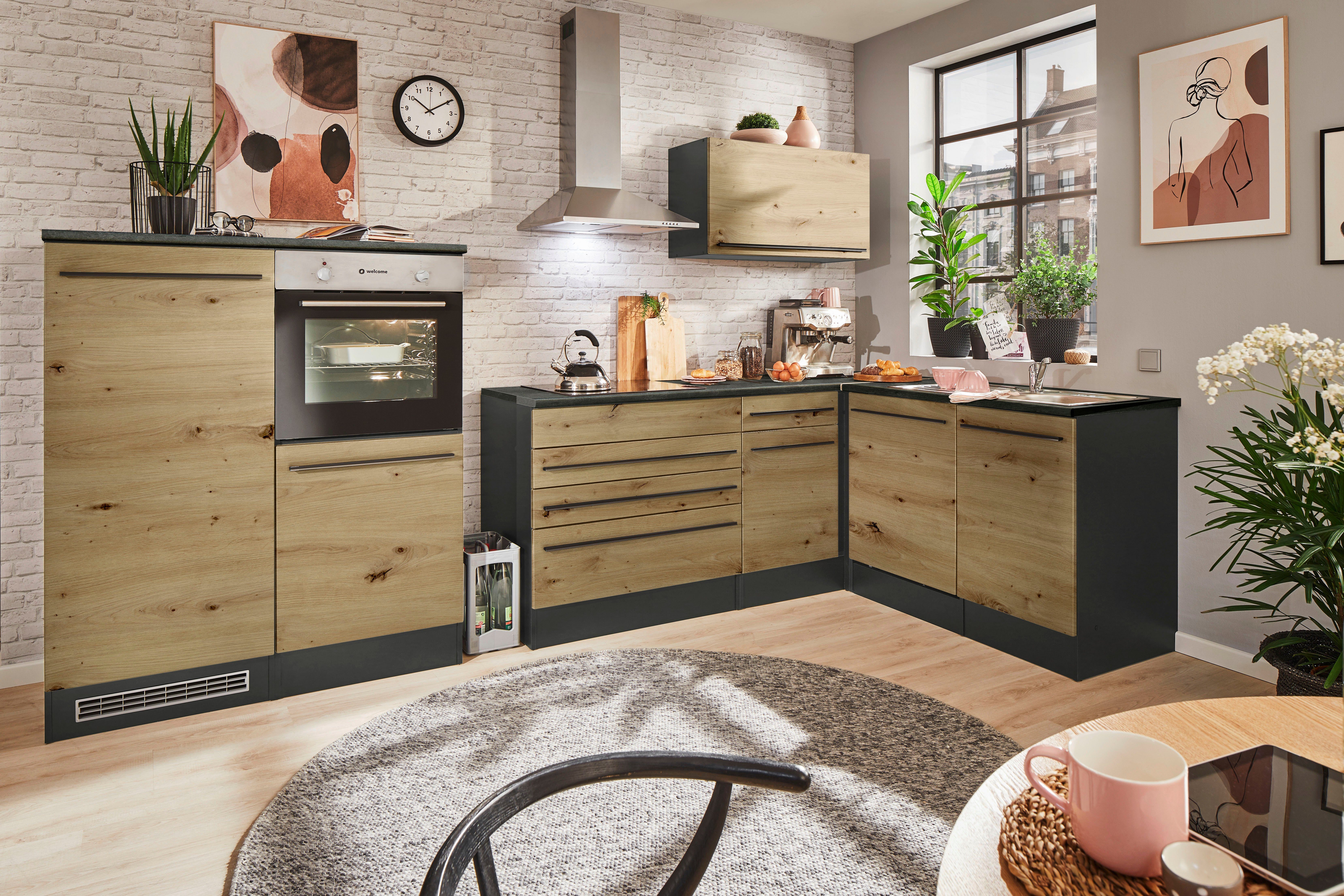 BASIC by Balculina Winkelküche Jazz, Stellbreite 320/175 cm, wahlweise mit E-Geräten