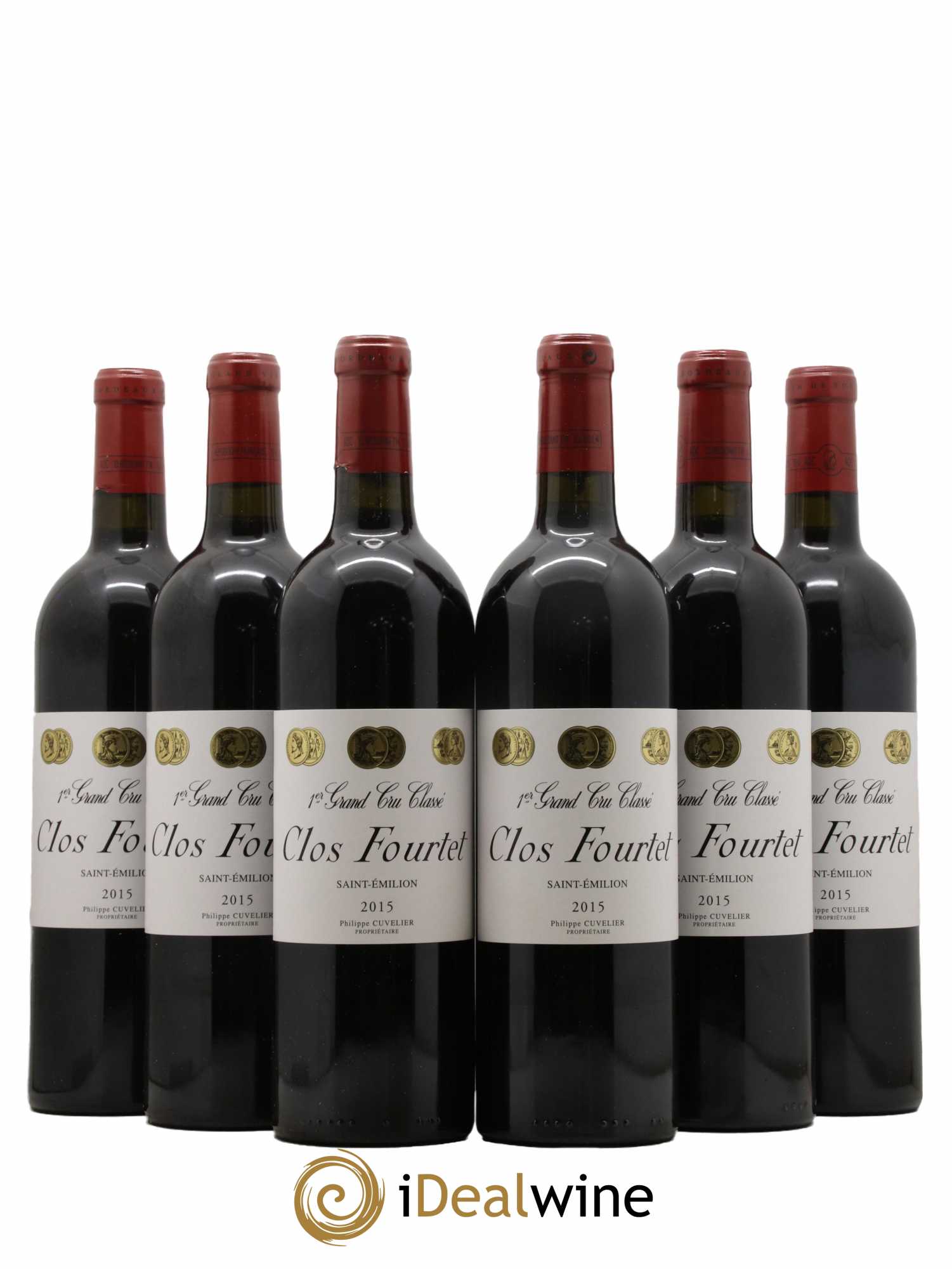 Clos Fourtet 1er Grand Cru Classé B  2015 - Lot de 6 Bouteilles