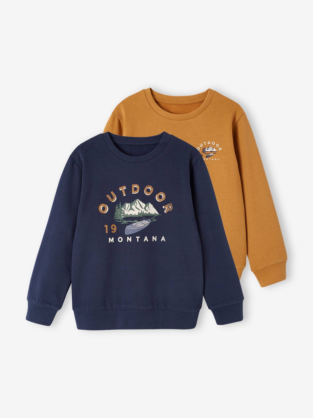 Vertbaudet 2er-Pack Jungen Sweatshirts - petrol