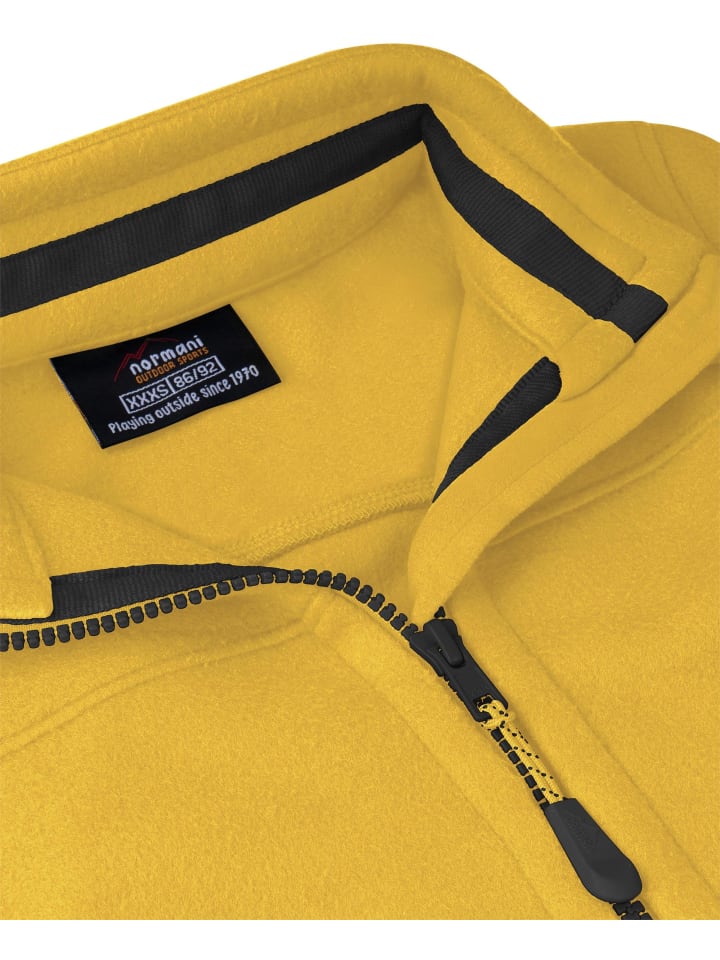 Normani Outdoor Sports Kinder Fleecejacke Venetie in Yellow günstig kaufen