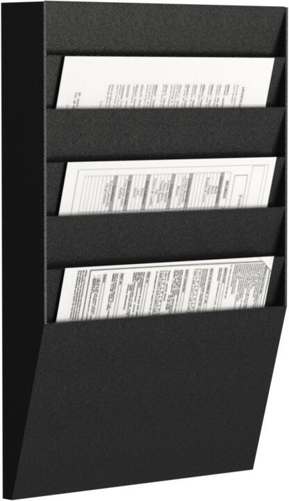 Paperflow Horizontal Prospekthalter 6 x A4 Schwarz