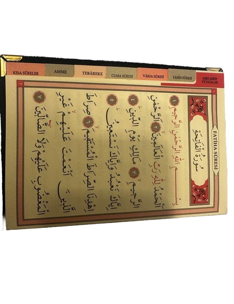 Läufer Geschenkset 3 tlg. Gebetsteppich + 99 Perlen Gebetskette + Koran Juz, Aymasal