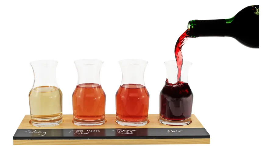 Winkee Weinprobe Karaffen 4er Set