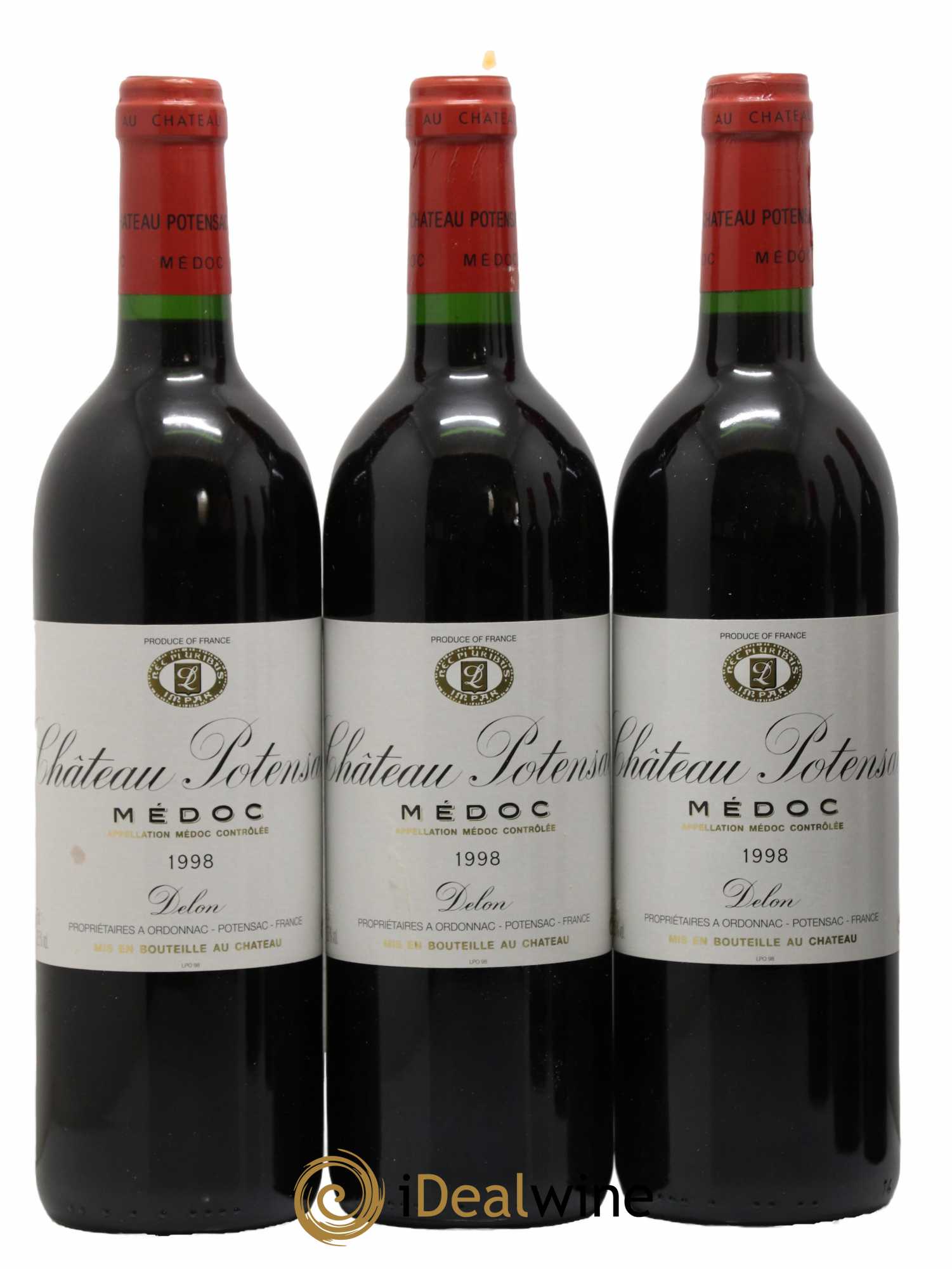 Château Potensac  1998 - Lot de 6 Bouteilles