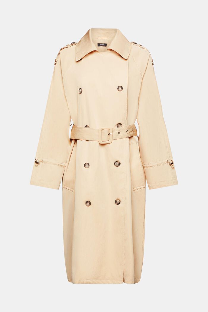 Doppelreihiger Trenchcoat mit Gürtel