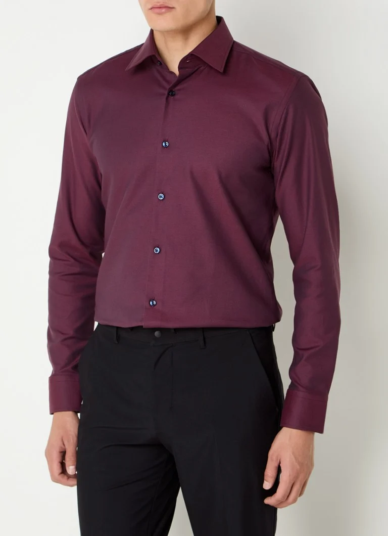 HUGO BOSS Slim fit krekls ar mikrorakstu