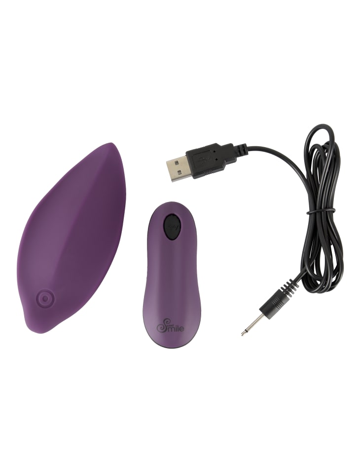 Sweet Smile Auflegevibrator Panty Vibrator in lila günstig kaufen 11,5 cm