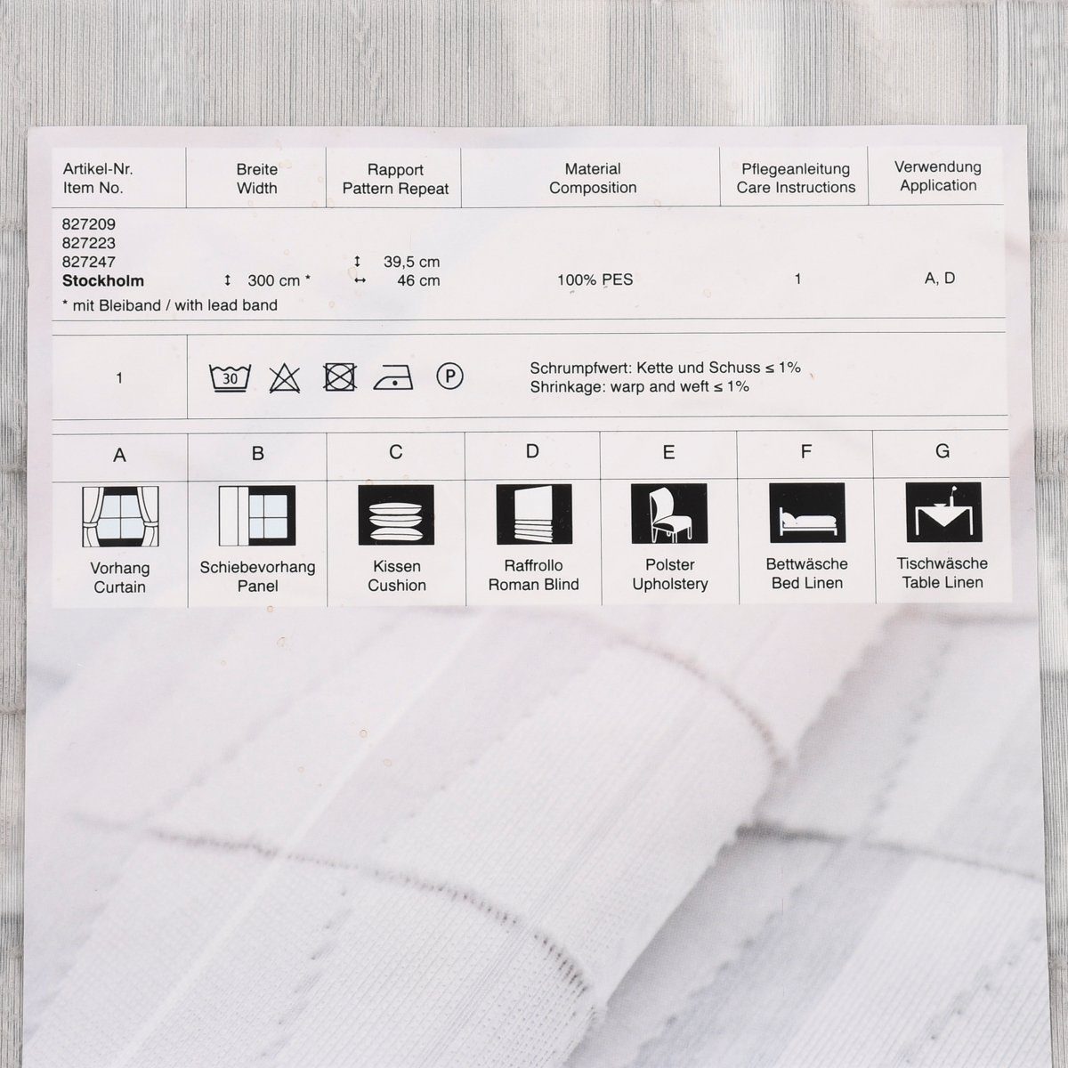 Meterware Rasch Textil Stores Scherli Rechtecke abstrakt grau 300cm, halbtransparent, Kunstfaser, überbreit