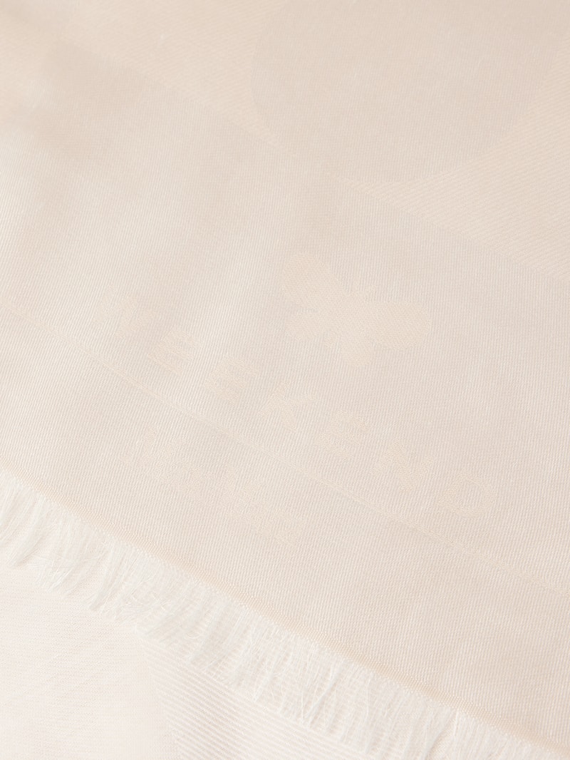 Schal mit Fransen Modell 'PORFIDO' in beige