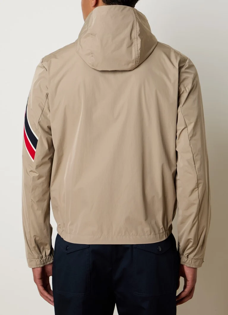 Moncler Claut windbreaker with logo and hood