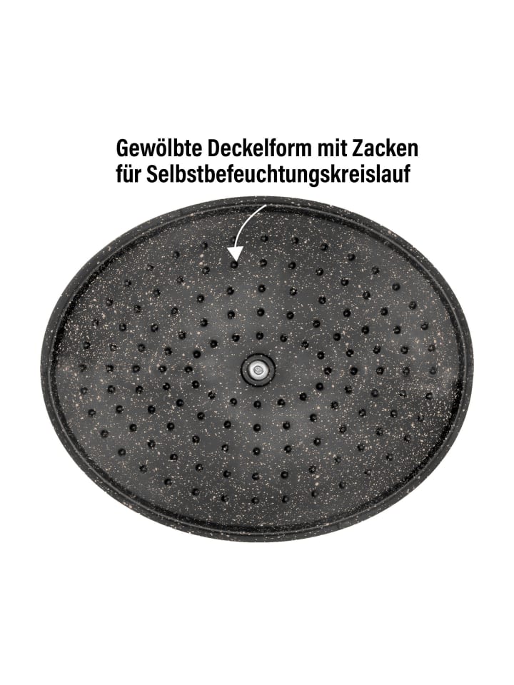 Stoneline Cocotte Bräter Oval 32x25 cm | mit Deckel in Roségold günstig kaufen Ø 32 cm