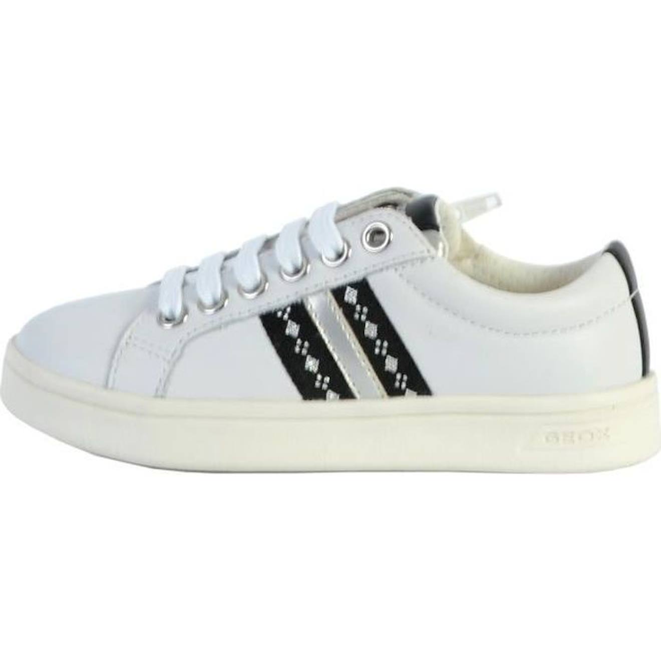 Basket Geox Enfant/Fille J Drock blanc