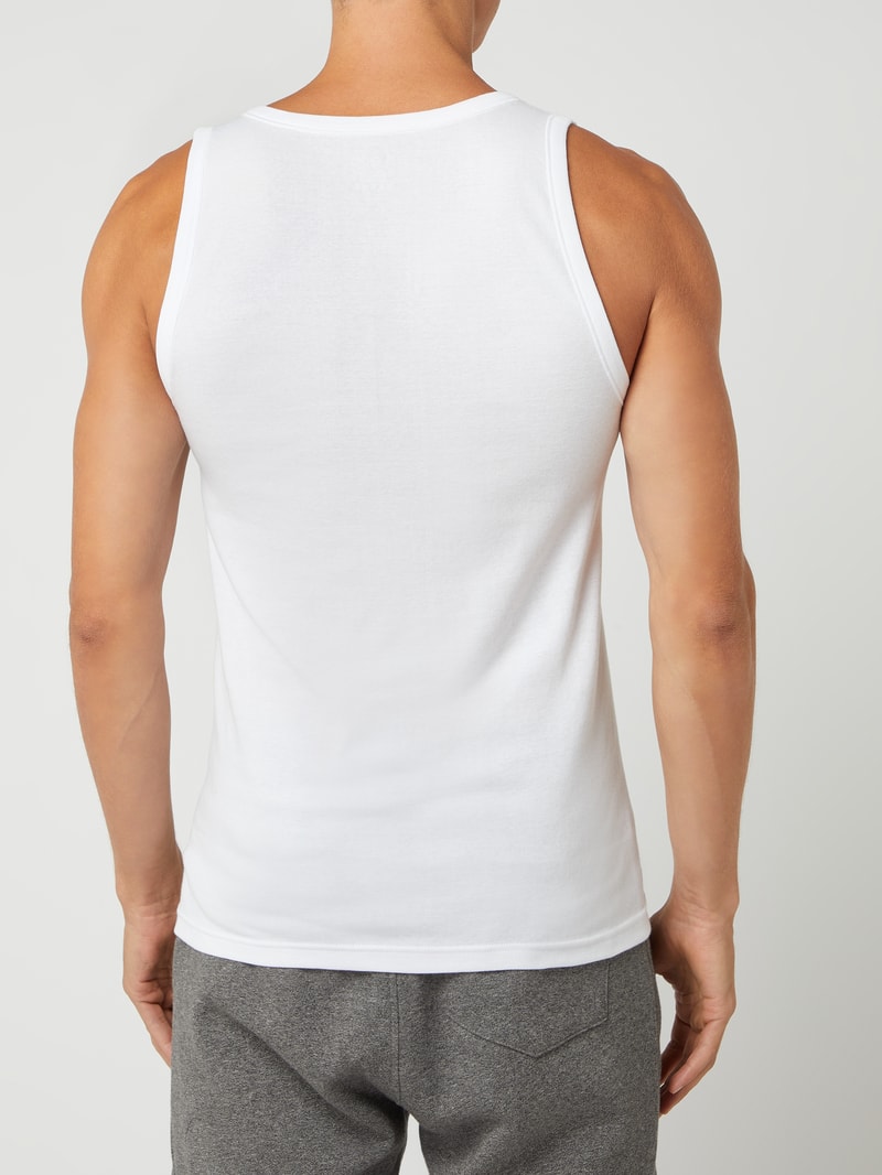 Tanktop aus Baumwolle im 2er-Pack in weiß