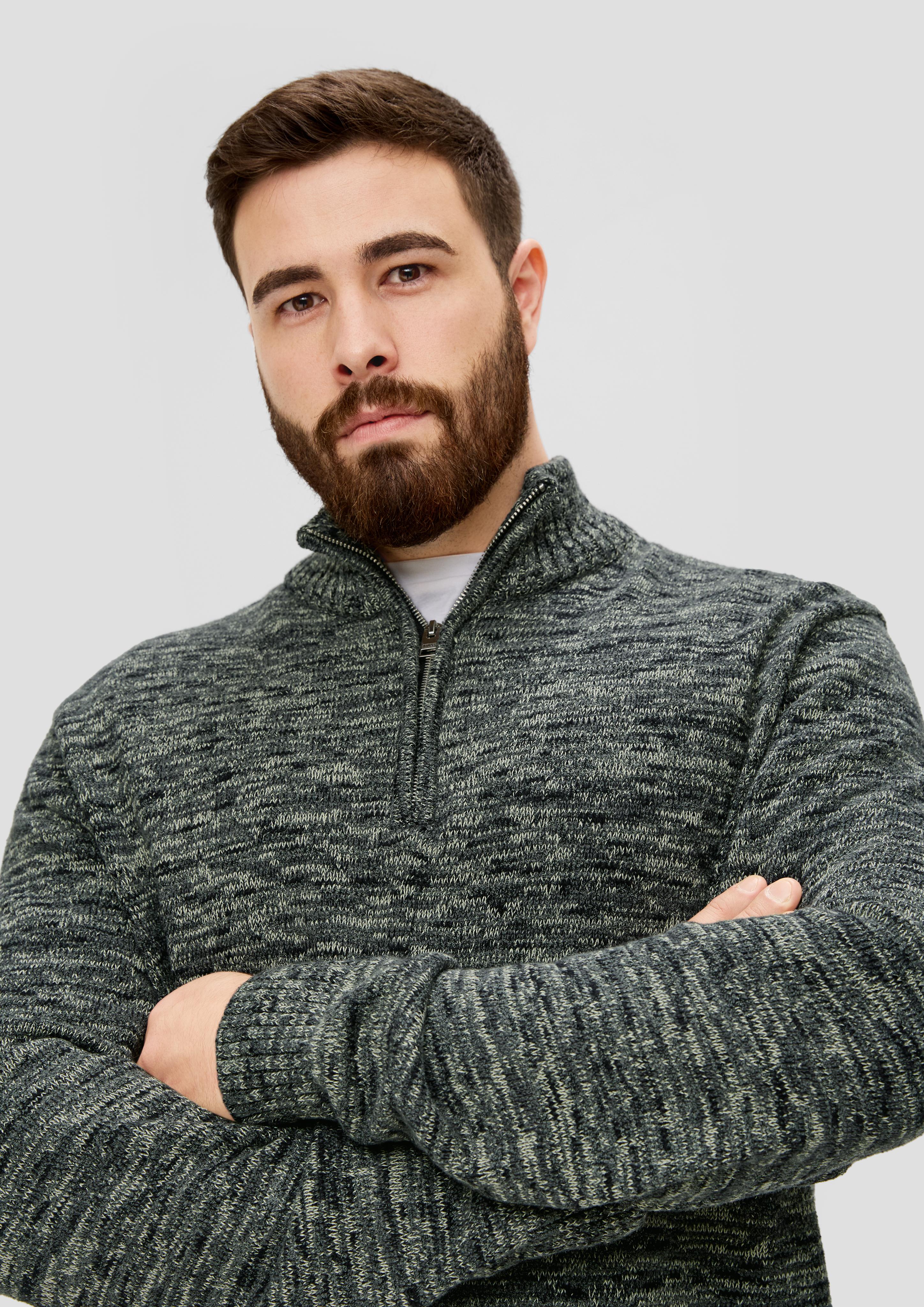 Troyer-Pullover aus Moulinegarn  2139578-79X0