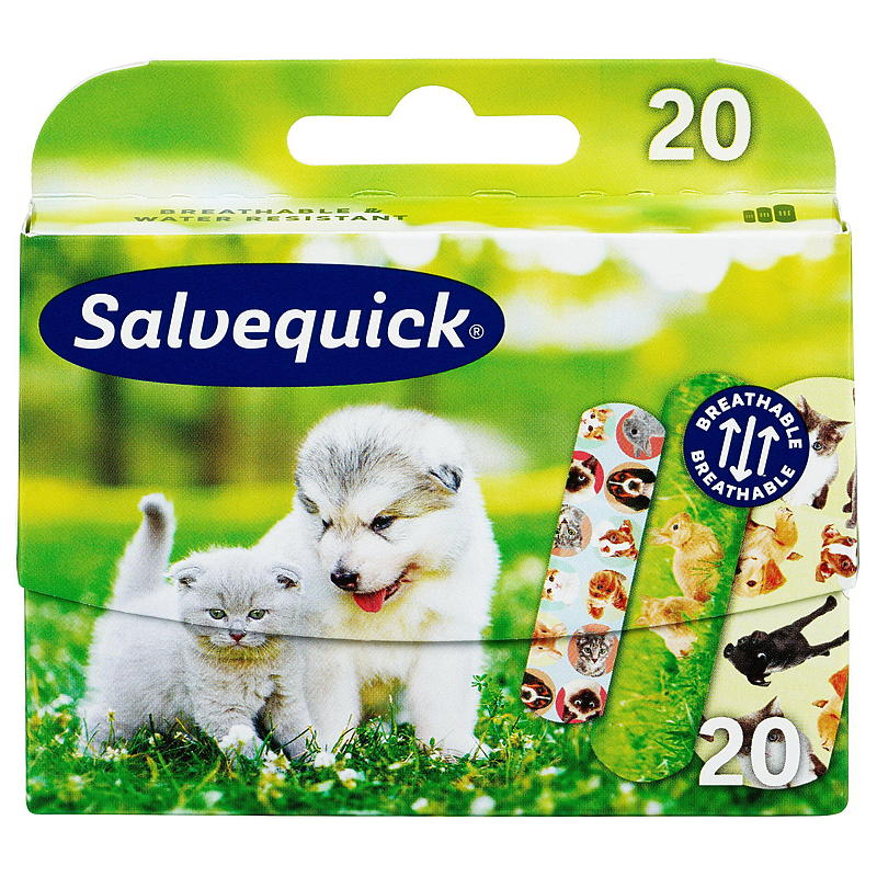Salvequick Animal planet 20 stk, Salvequick