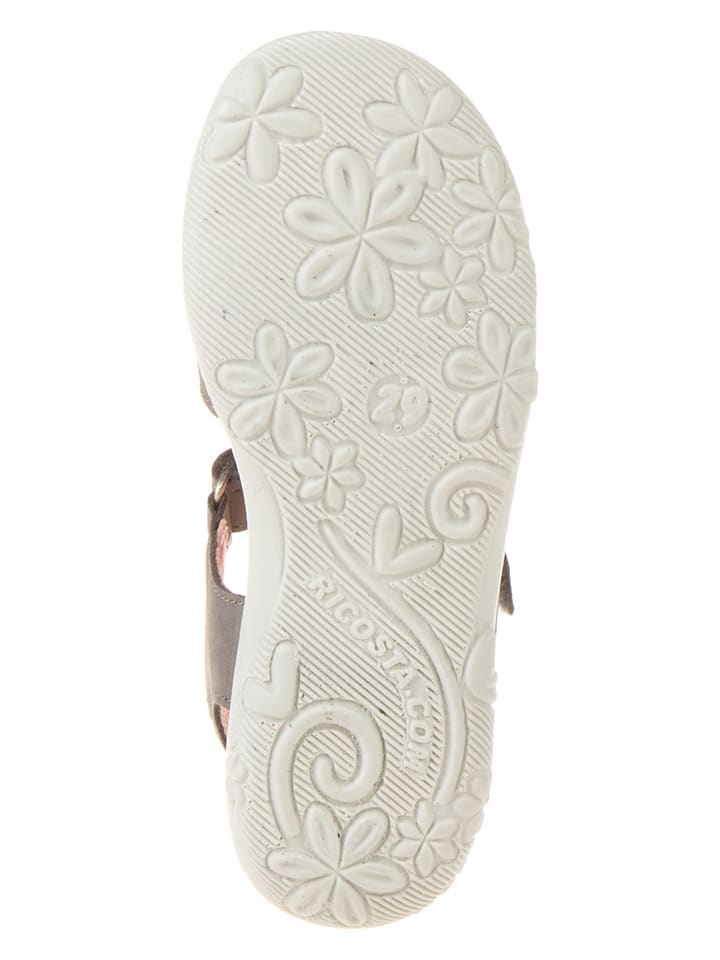 Ricosta Leder-Sandalen in Grau günstig kaufen
