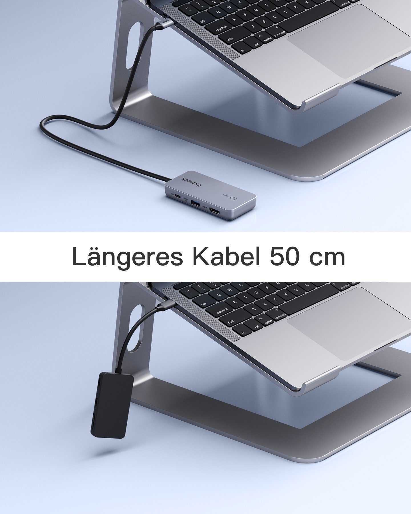 Inateck Laptop-Dockingstation 7 in 1 USB C Hub, 4 K HDMI, USB 3.2 Gen 2