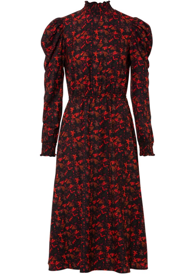 Midikleid mit Blumenmuster