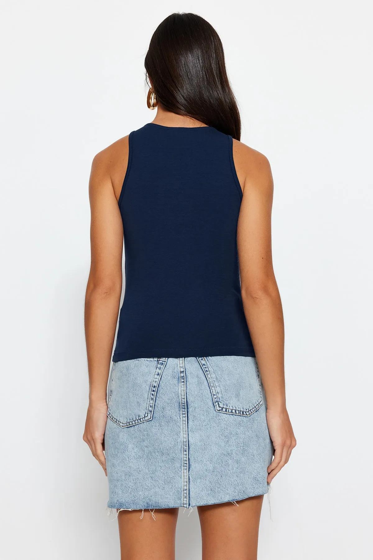 Trendyol Collection  Unterhemd - Dunkelblau - Slim Fit