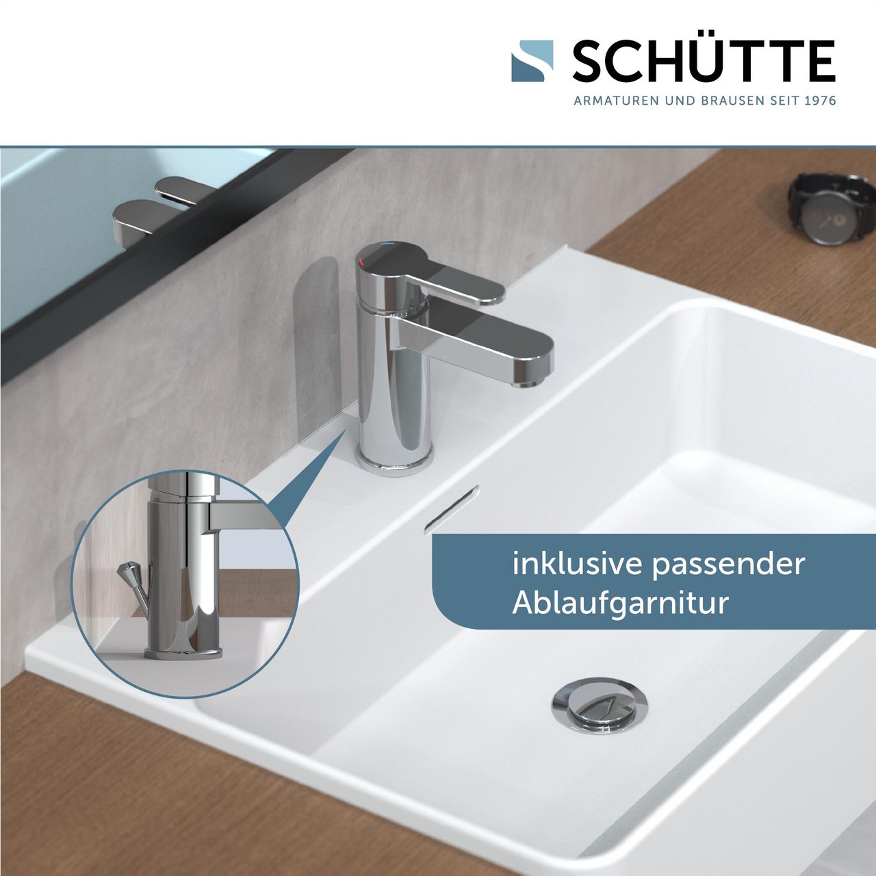 Schütte Waschtischarmatur ELEPHANT Chrom