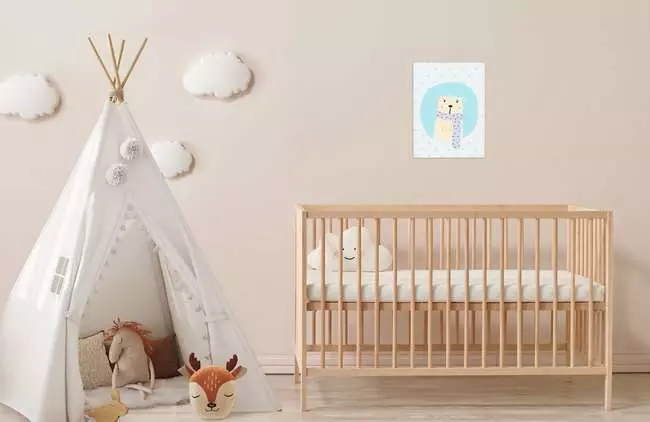 CreArt Hello Baby: Süßer Polarbär - Malen nach Zahlen für Erwachsene