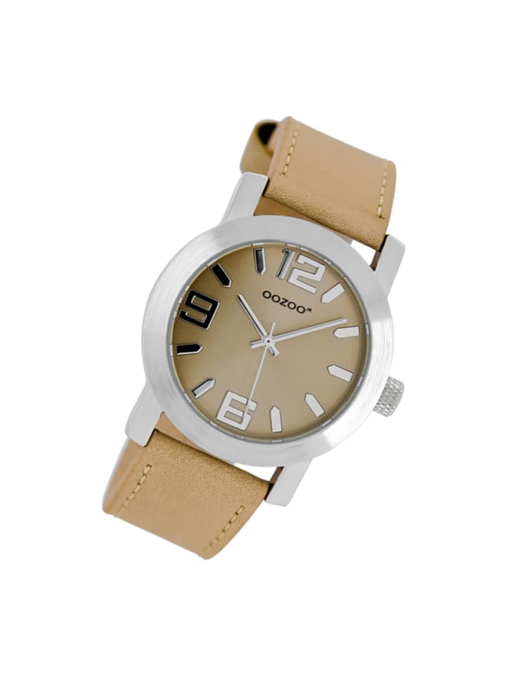 Oozoo Analog-Armbanduhr Oozoo JR braun, beige mittel (ca. 38mm) günstig kaufen onesize