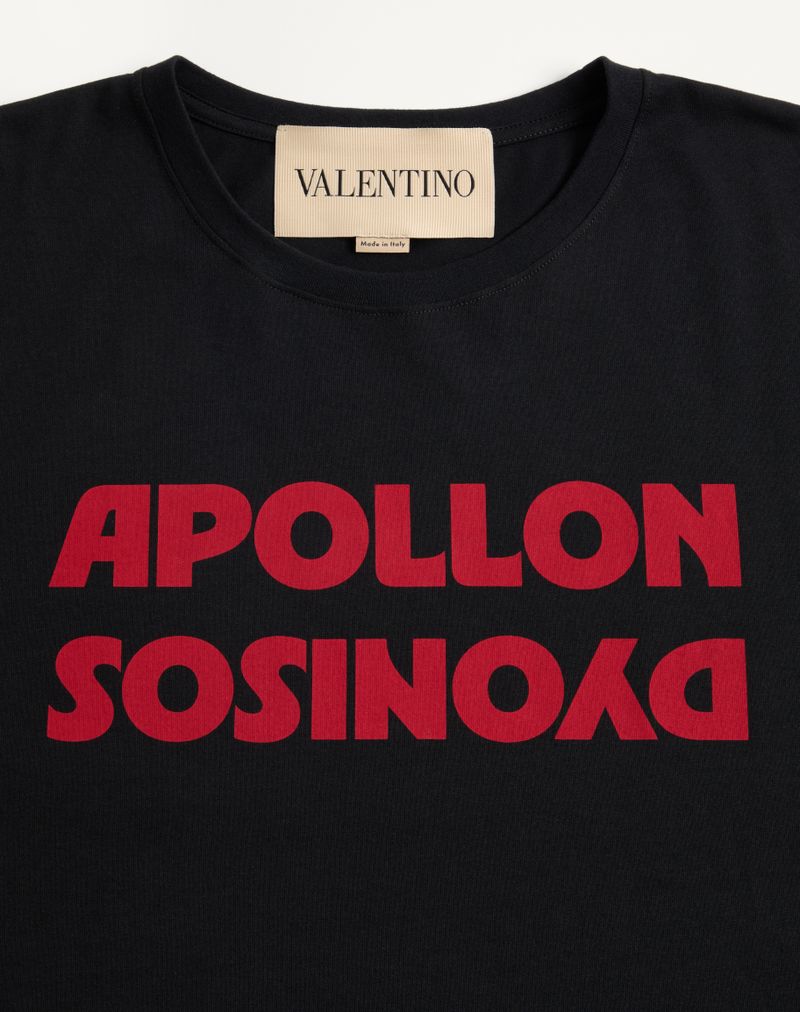 Valentino bomulds-T-shirt med Apollon/Dyonisos-print