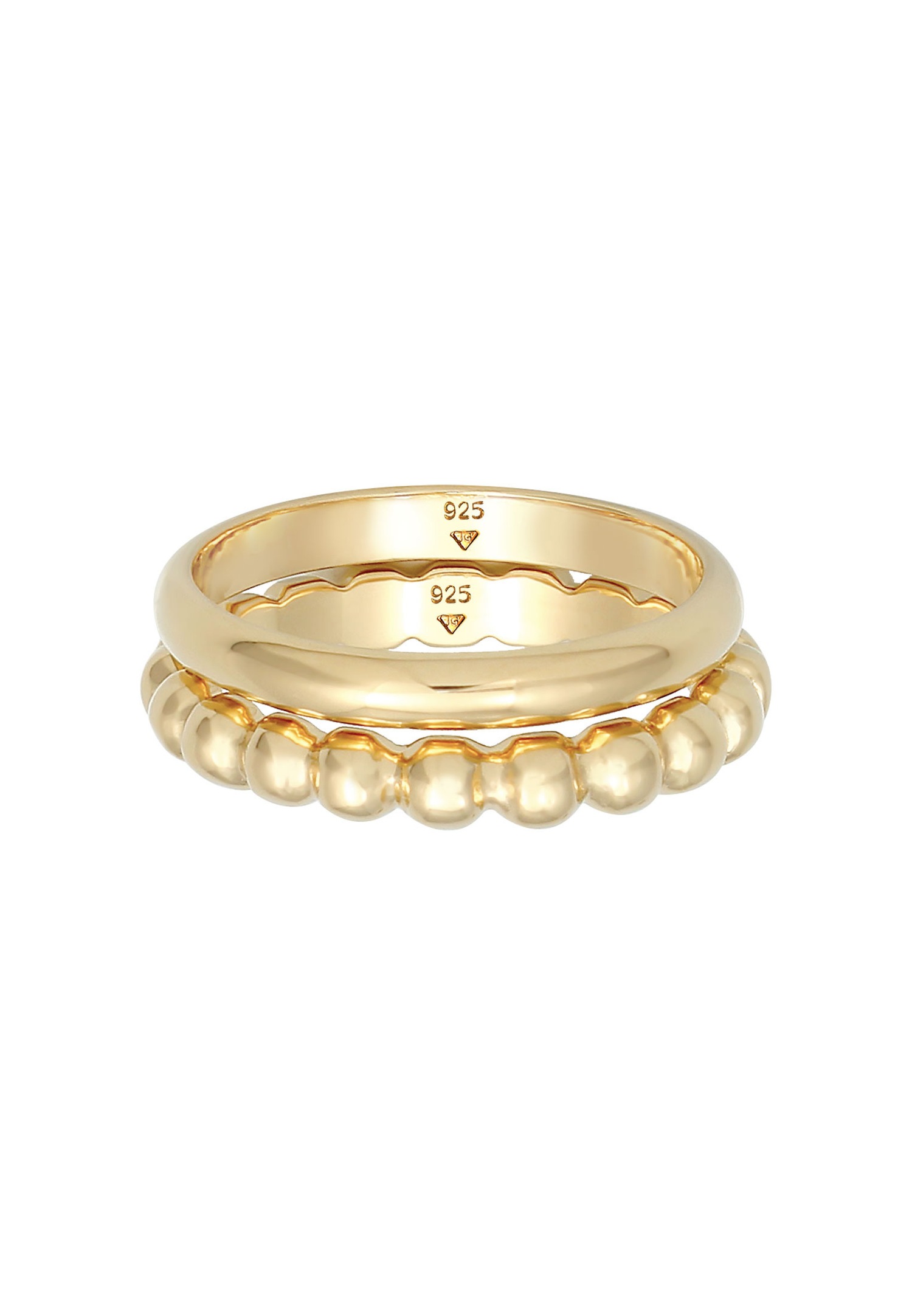 Anello da donna Elli Duo Basic Ball Trend in argento sterling 925.