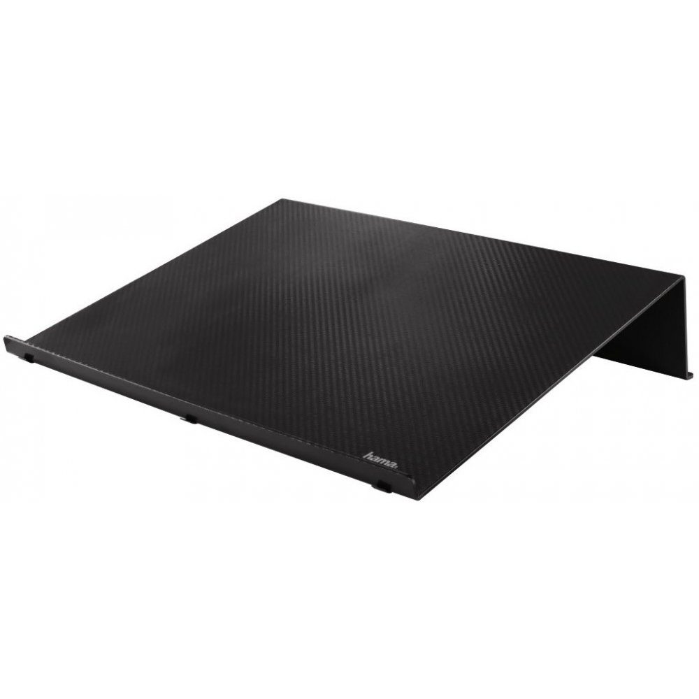 Hama Standfuß Notebook-Stand in Carbonoptik - Notebookständer - schwarz