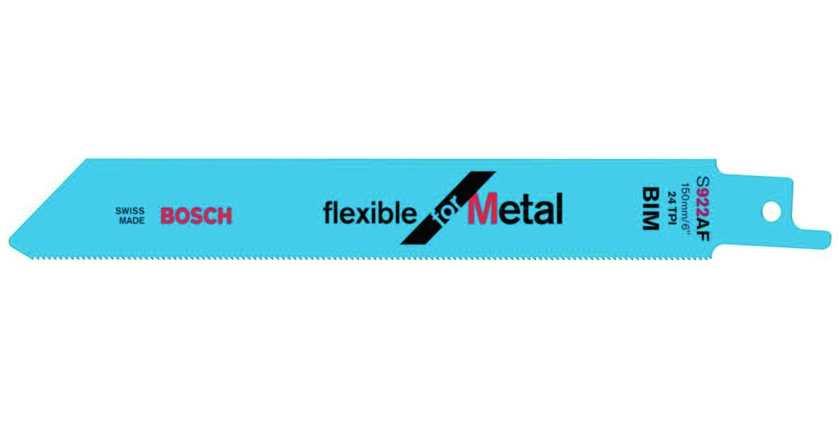 Bosch Blue Accessories 2608656013 S922AF bajonettsagblad fleksibelt for metall 150 mm 5 deler