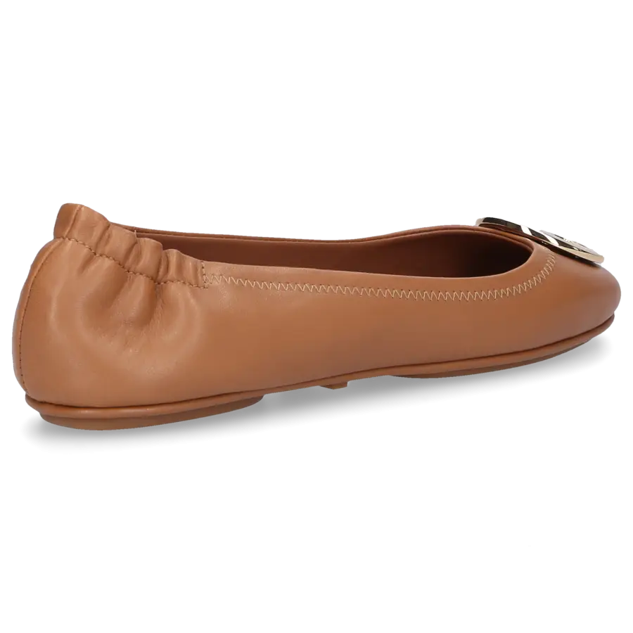 Tory Burch - Ballerinas MINNIE TAREVL Ziegenleder - braun