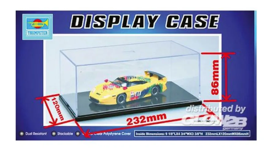 GLOW2B - Trumpeter Master Tools -  Vitrine für Autos 1/24 120x232x86mm