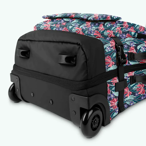 Edea small blue 2-wheel soft suitcase