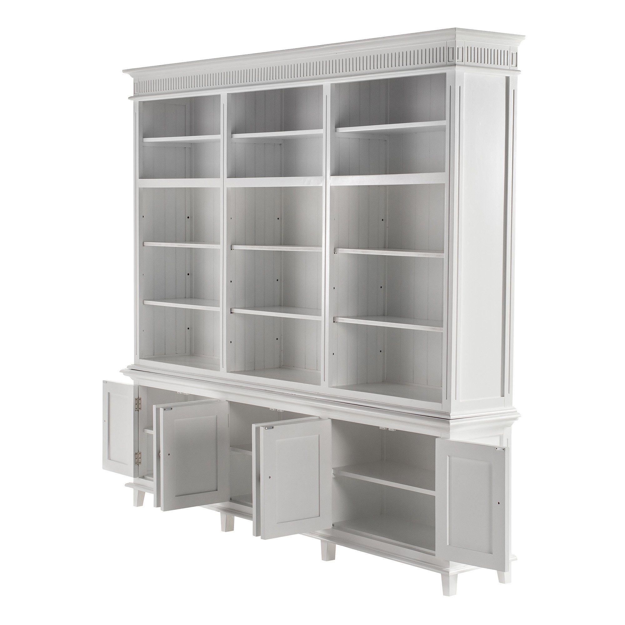 Novasolo Küchenbuffet Skansen Verstellbare Regale, Triple-Bay Hutch Kabinett