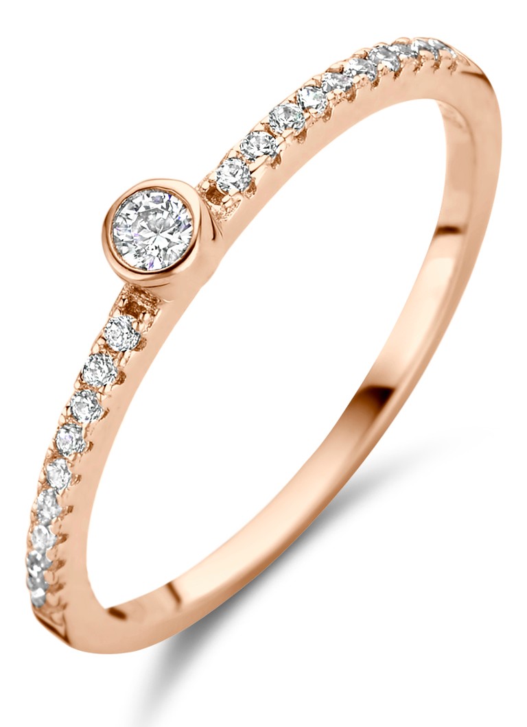 Anello Casa Jewelry Gemma con zirconi placcato oro
