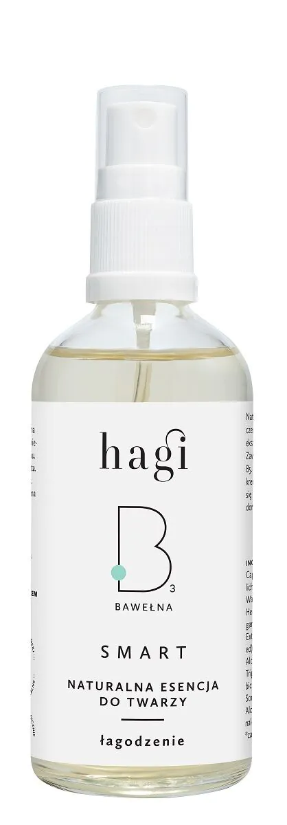 Hagi Smart B natūralus raminamasis medvilninis veido esencija