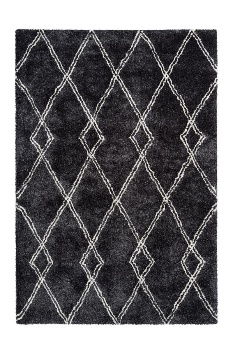 megusta Retro-Teppich Anthrazit 200cm x 290cm