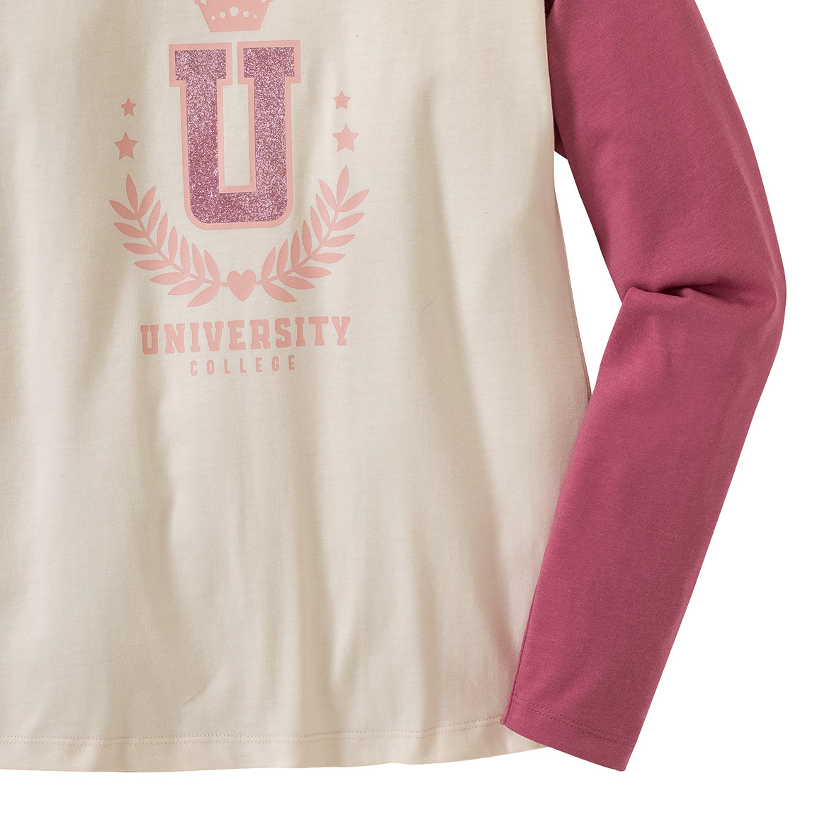 Mädchen Langarmshirt im College-Style