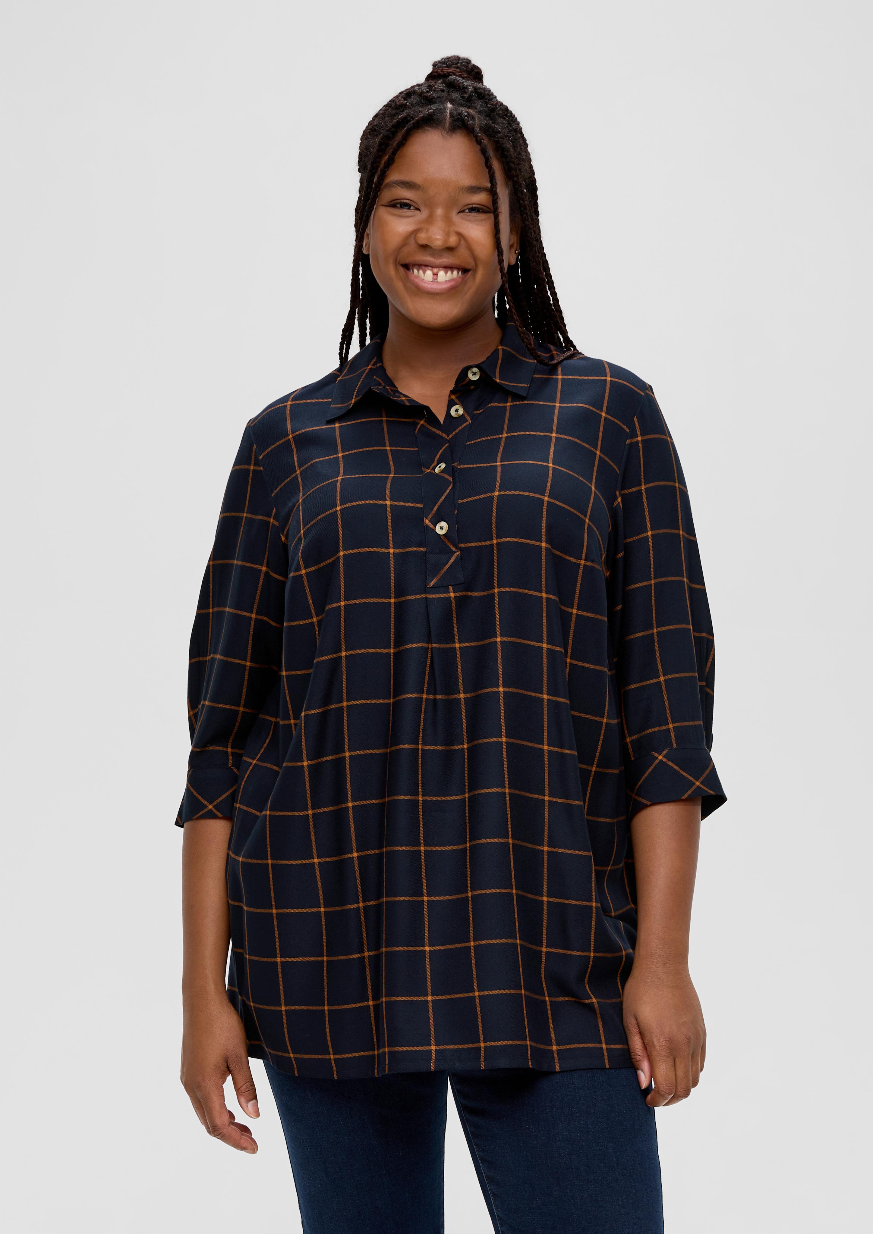 Karierte Bluse aus Viskose  2136286-59N0