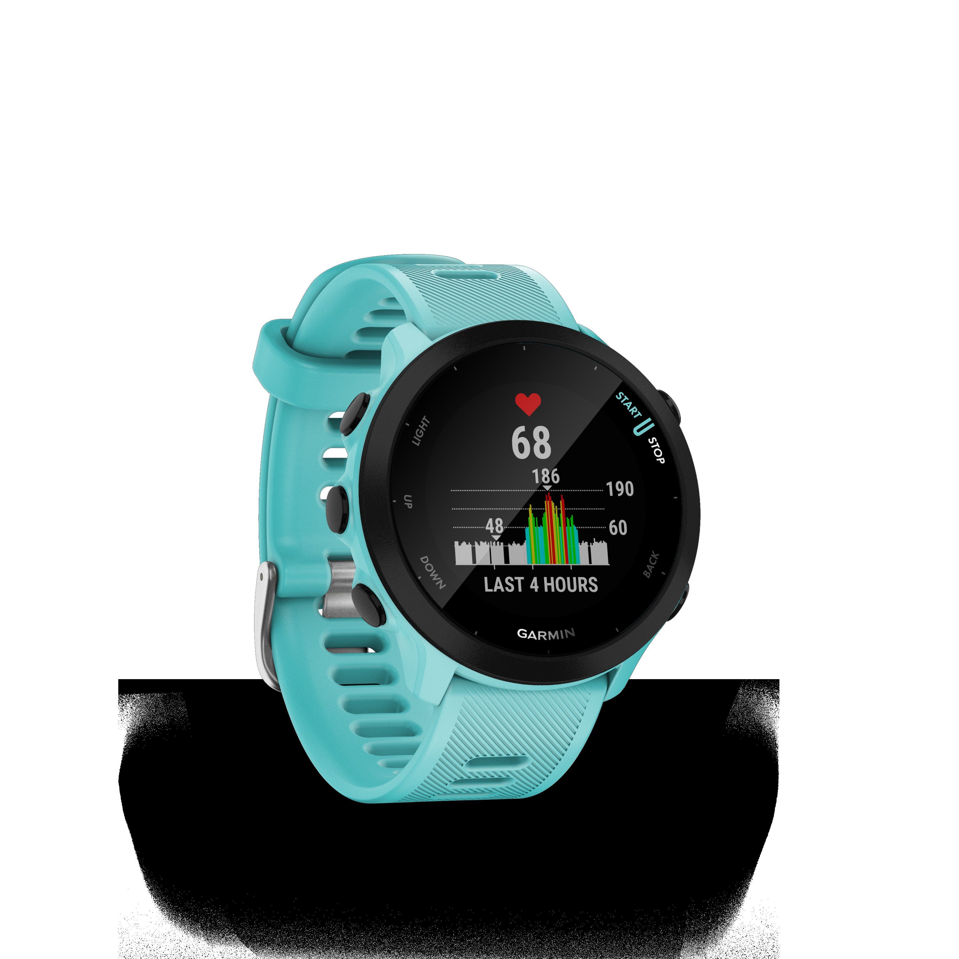 Garmin FORERUNNER 55 Multisport- Smartwatch (2,64 cm/1,04 Zoll, Garmin), GPS-Laufuhr
