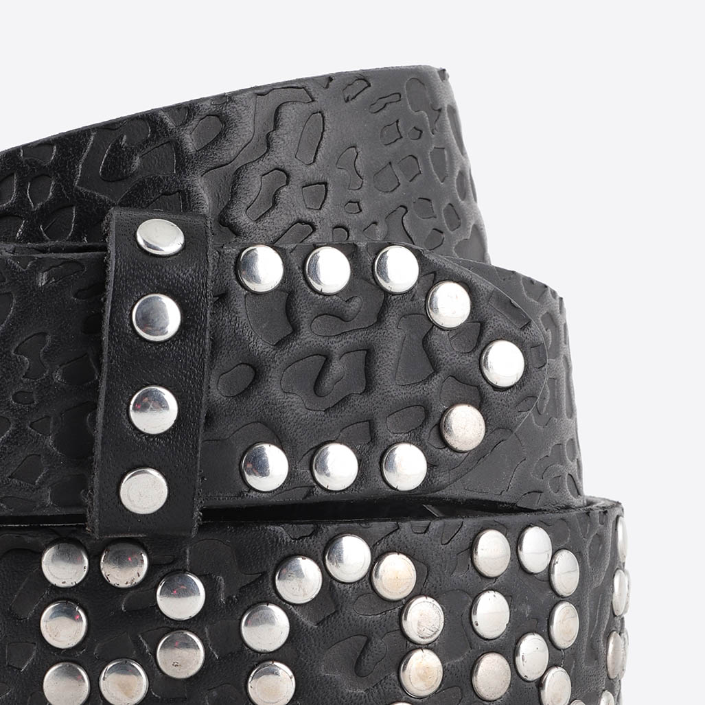 HENDA  Ceinture en cuir noir Femme