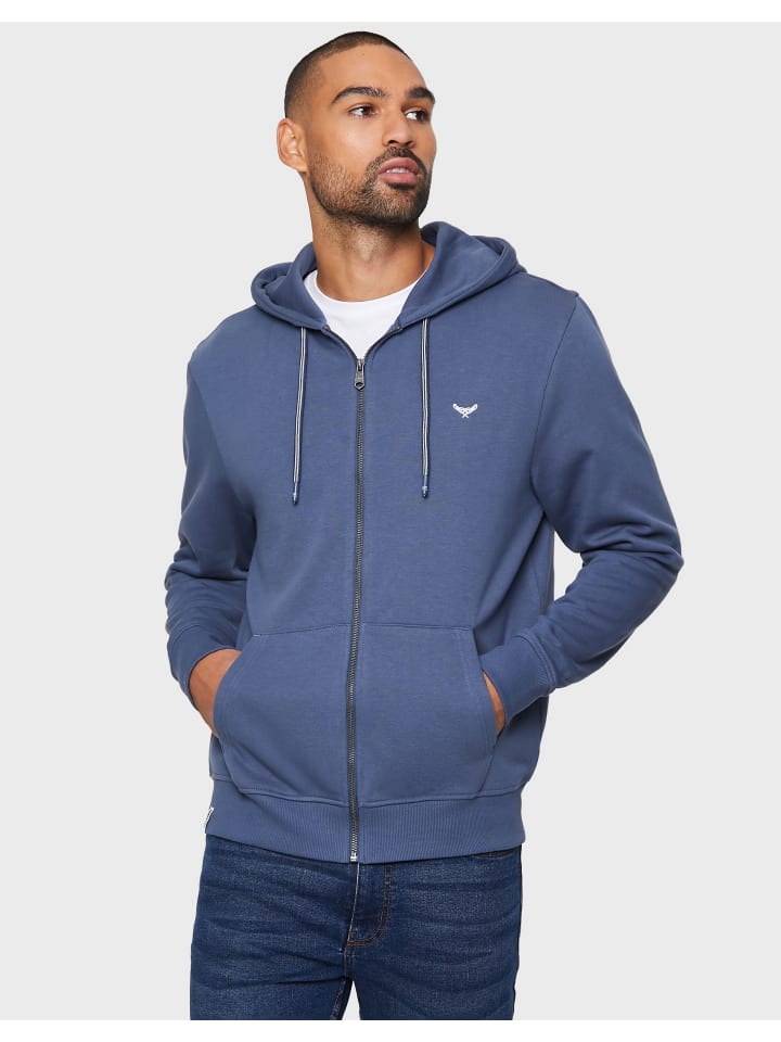 Threadbare Sweatjacke Through Tangerine in Denim Blue günstig kaufen M