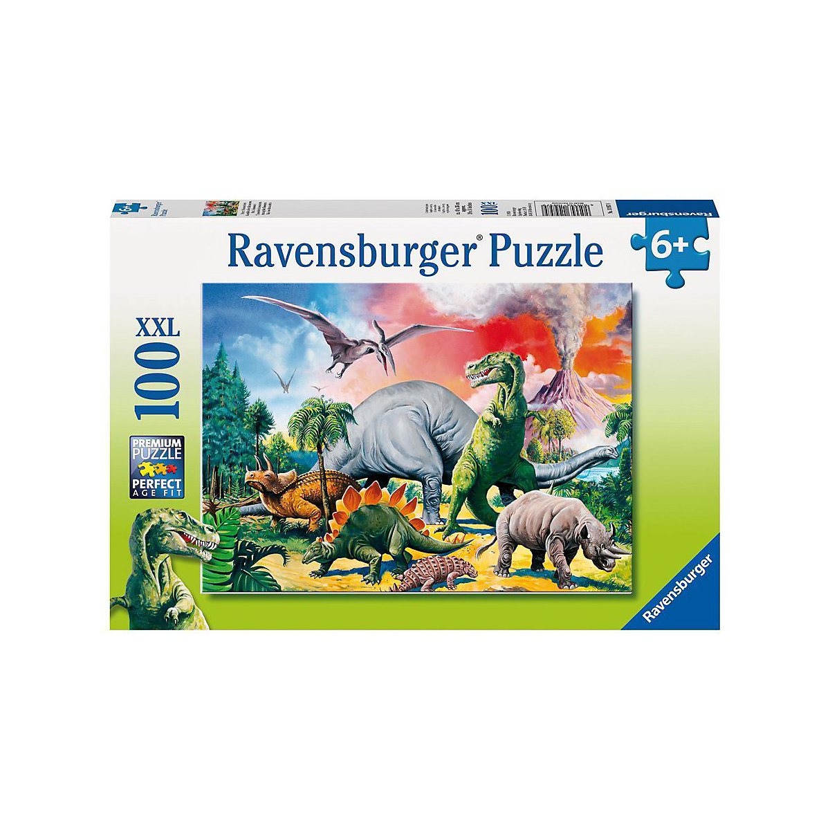 Puzzle, 100 Teile XXL, 49x36 cm, Unter Dinosauriern