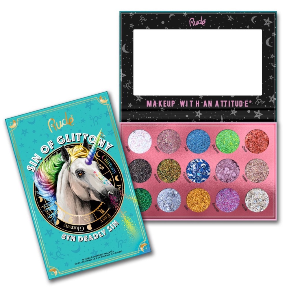 Rude Cosmetics Sin of Glittony Glitter Palette Palette fard à paupières