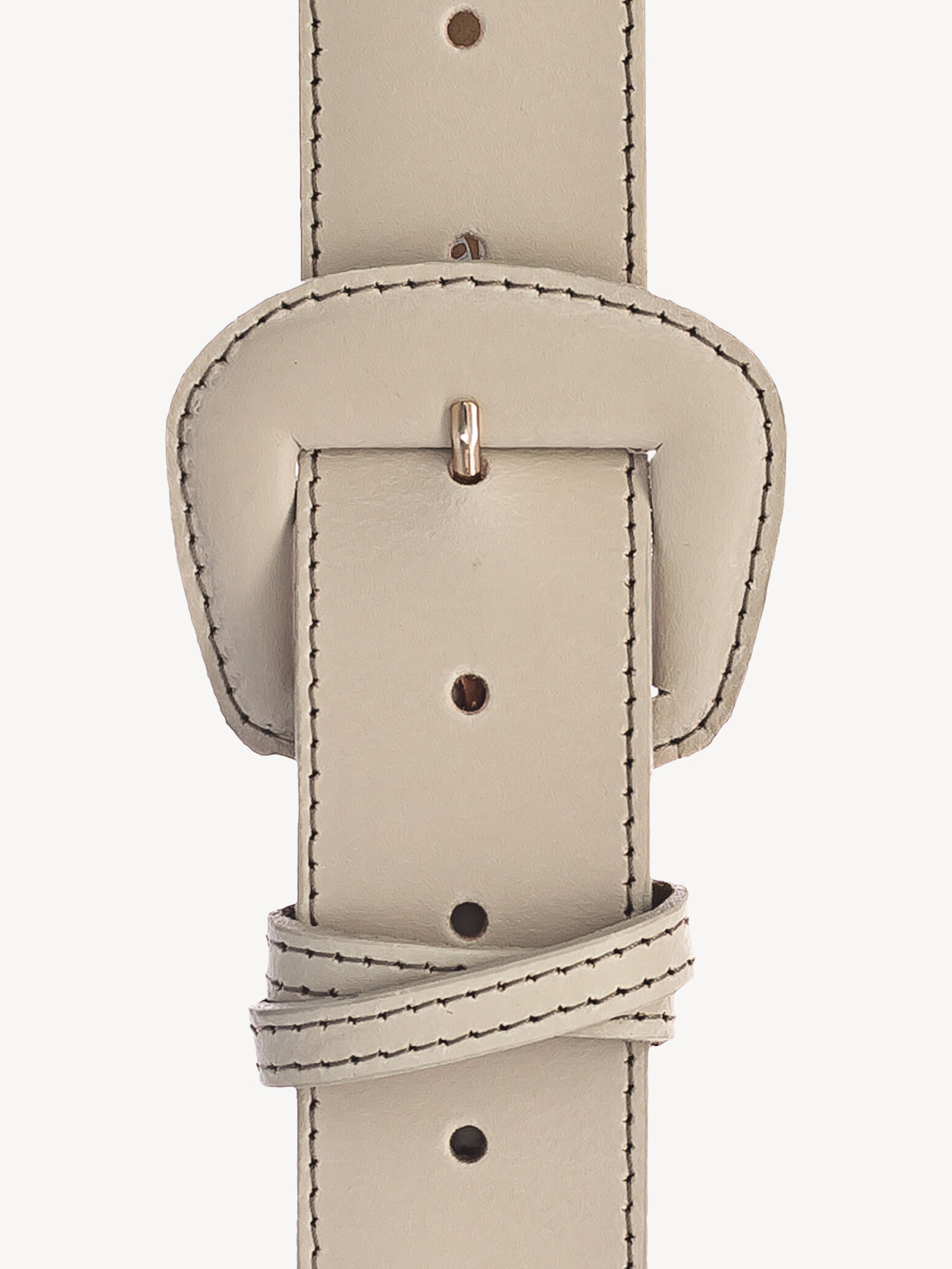 Ceinture de taille en cuir - beige