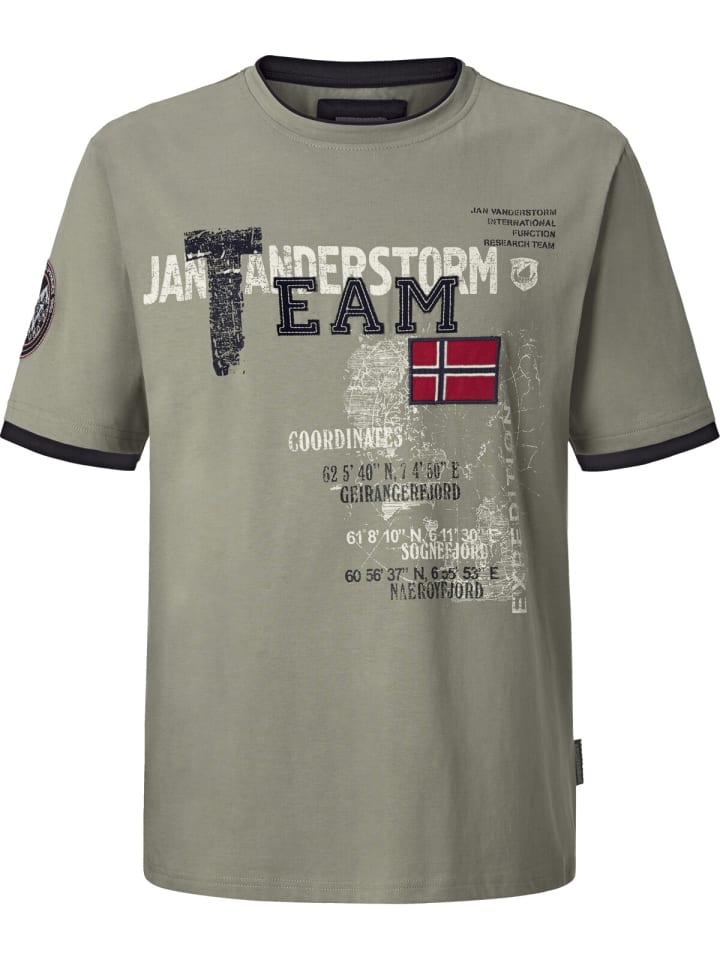 Jan Vanderstorm T-Shirt SÖLVE in oliv günstig kaufen
